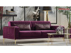 Canapea extensibila violet 3 locuri Veyron - moderna de lux