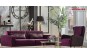 Canapea extensibila violet 3 locuri Veyron - moderna de lux