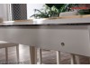 Masa living Extensibila Moderna alb lucios marmorat Veyron