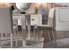 Masa living Extensibila Moderna alb lucios marmorat Veyron