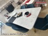 Masa moderna alb lucios pentru living dining de Lux Veyron