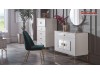 Masa de toaleta machiaj dormitor alb fildes Veyron de Lux modern