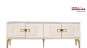 Mobilier TV alb Modern Unitate Tv pentru Living cu Design Elegant - Veyron Gold