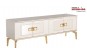 Mobilier TV alb Modern Unitate Tv pentru Living cu Design Elegant - Veyron Gold