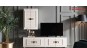 Mobilier TV alb Modern Unitate Tv pentru Living cu Design Elegant - Veyron Gold