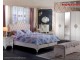 Mobila de lux dormitor alb Ivory matrimonial Vienna