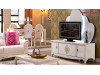 Comoda TV pt. Living elegant - Vienna alb fildes de Lux