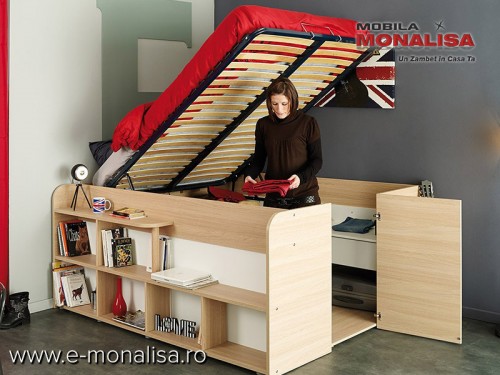 Pat dormitor Multifunctional cu Depozitare Space UP