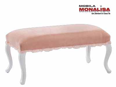 Bancheta Otoman roza pt camera fete