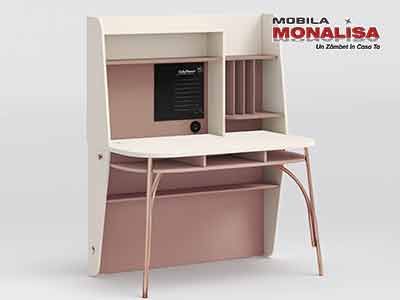 Birou roz pudra elegance