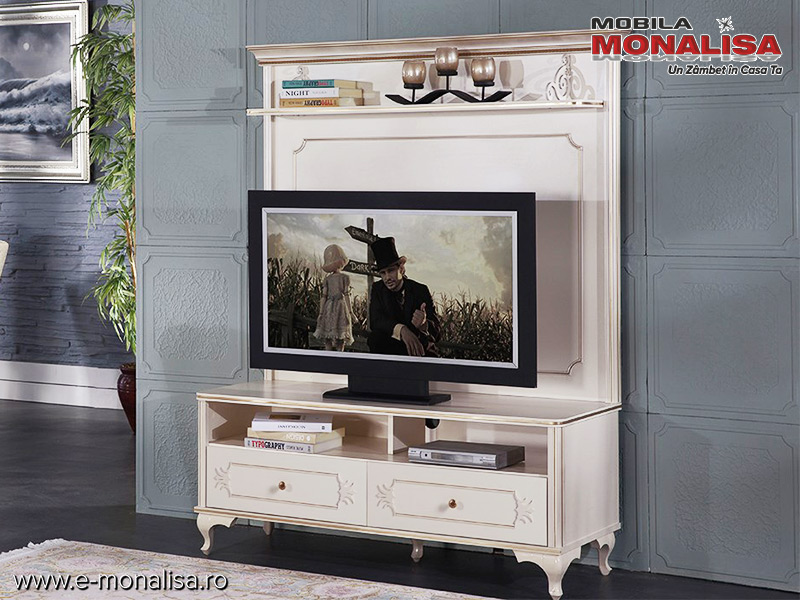 vision Australia Attach to Comoda TV alb fildes de lux | Pret Mobilier Sufragerie alba eleganta