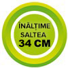 Inaltime saltea 34 cm