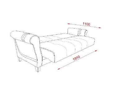 canapea extensibila 3 locuri cu lada